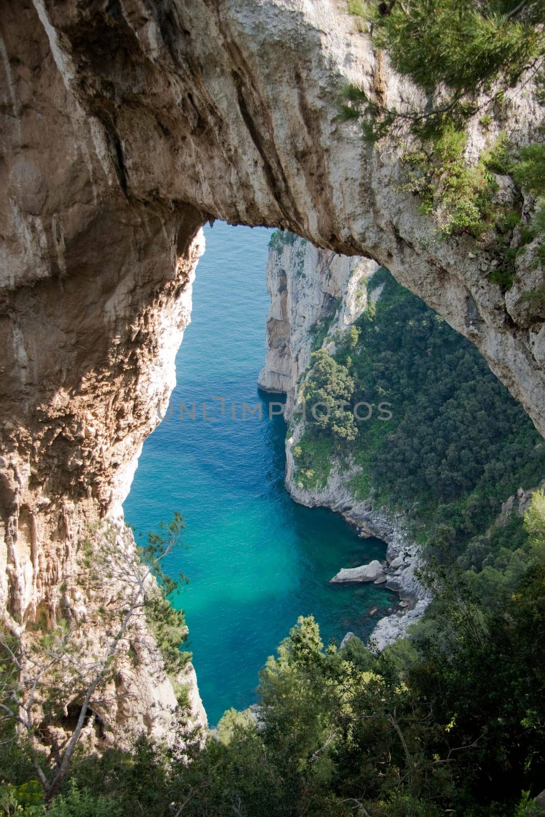 Natural Arch in Capri island, Italy