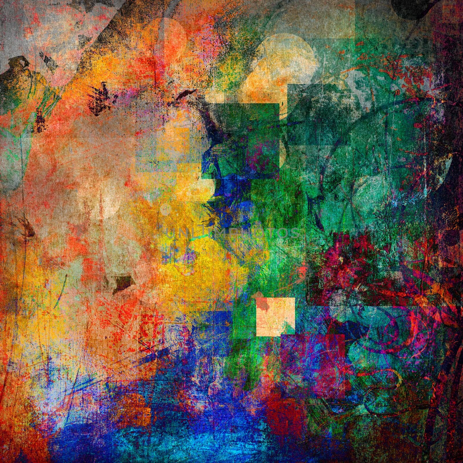 abstract background textured with circles and squares