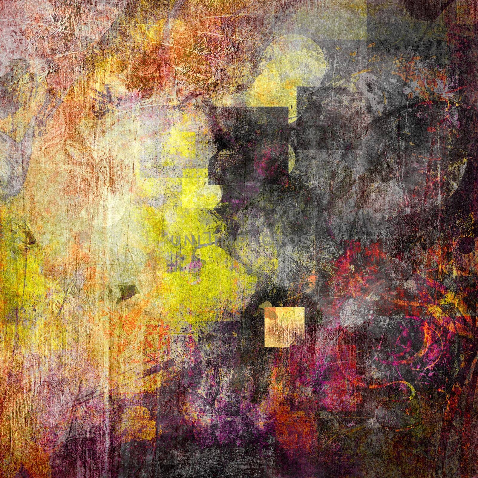 abstract background textured with circles and squares