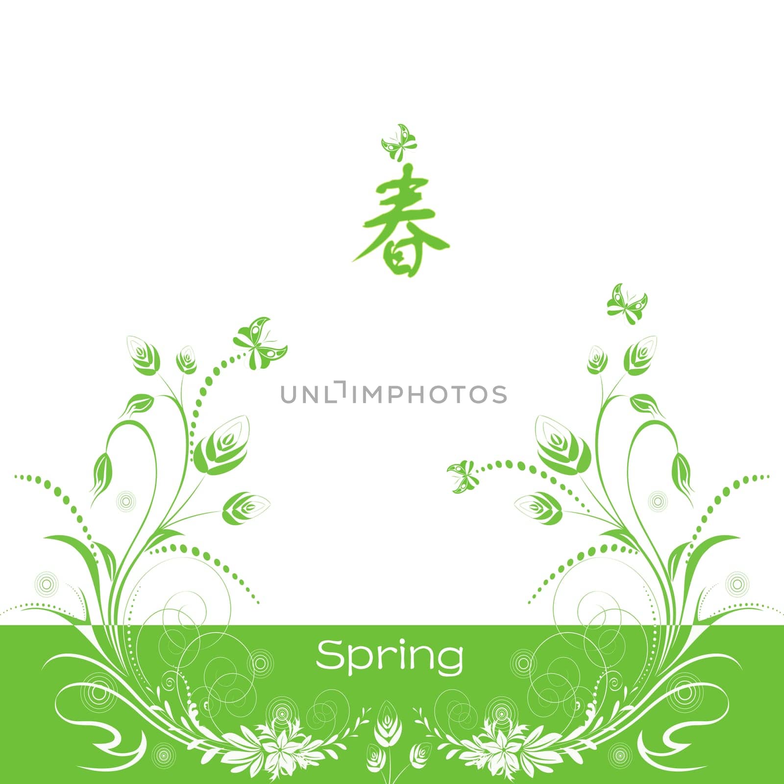 Beautiful background of spring floral