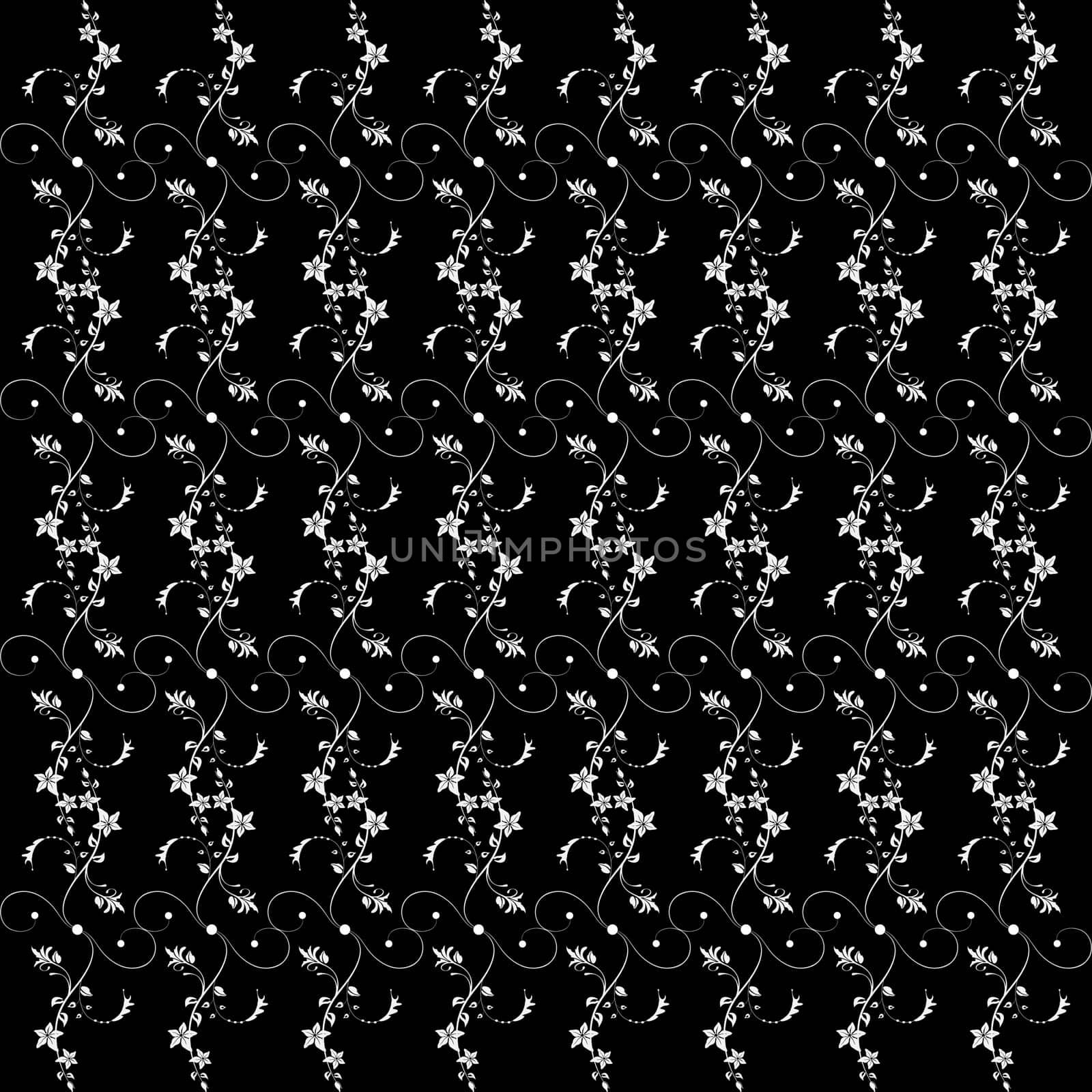 Beautiful background of seamless floral patten