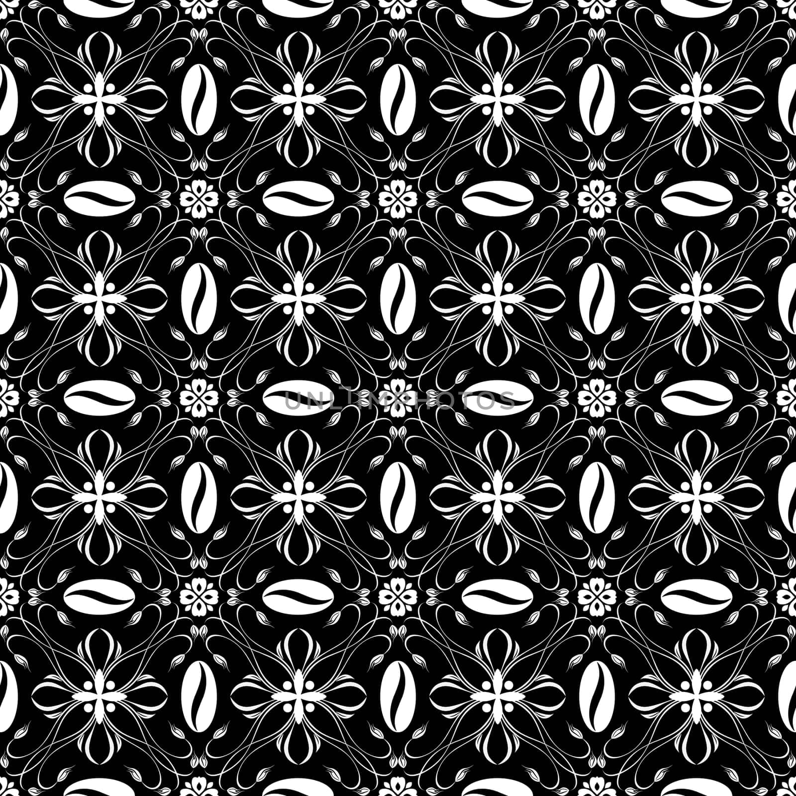 Beautiful background of seamless floral patten