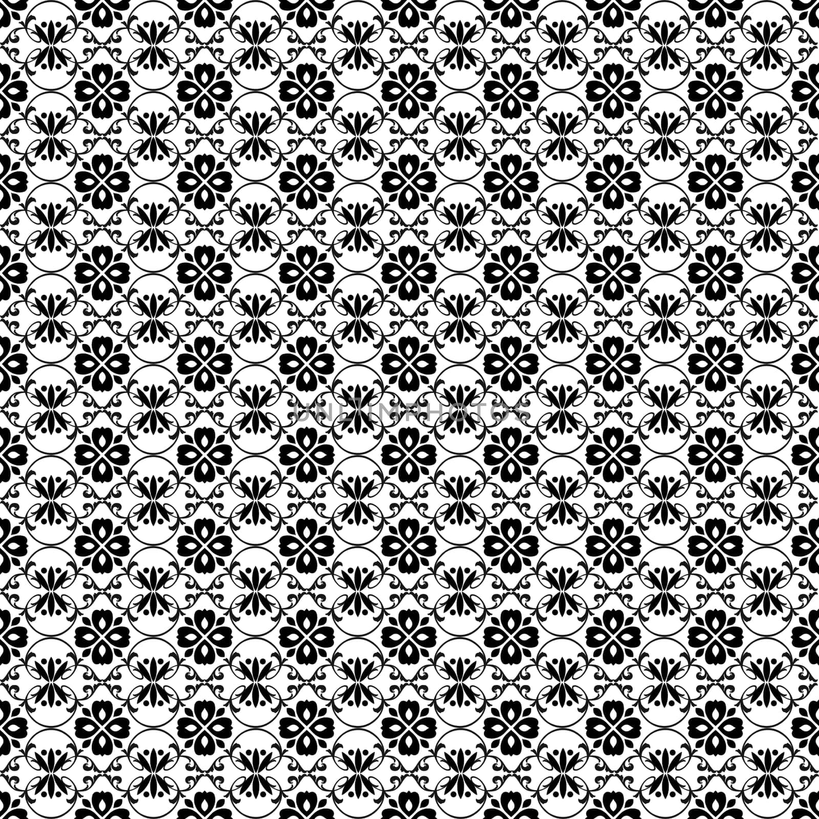 Beautiful background of seamless floral pattern