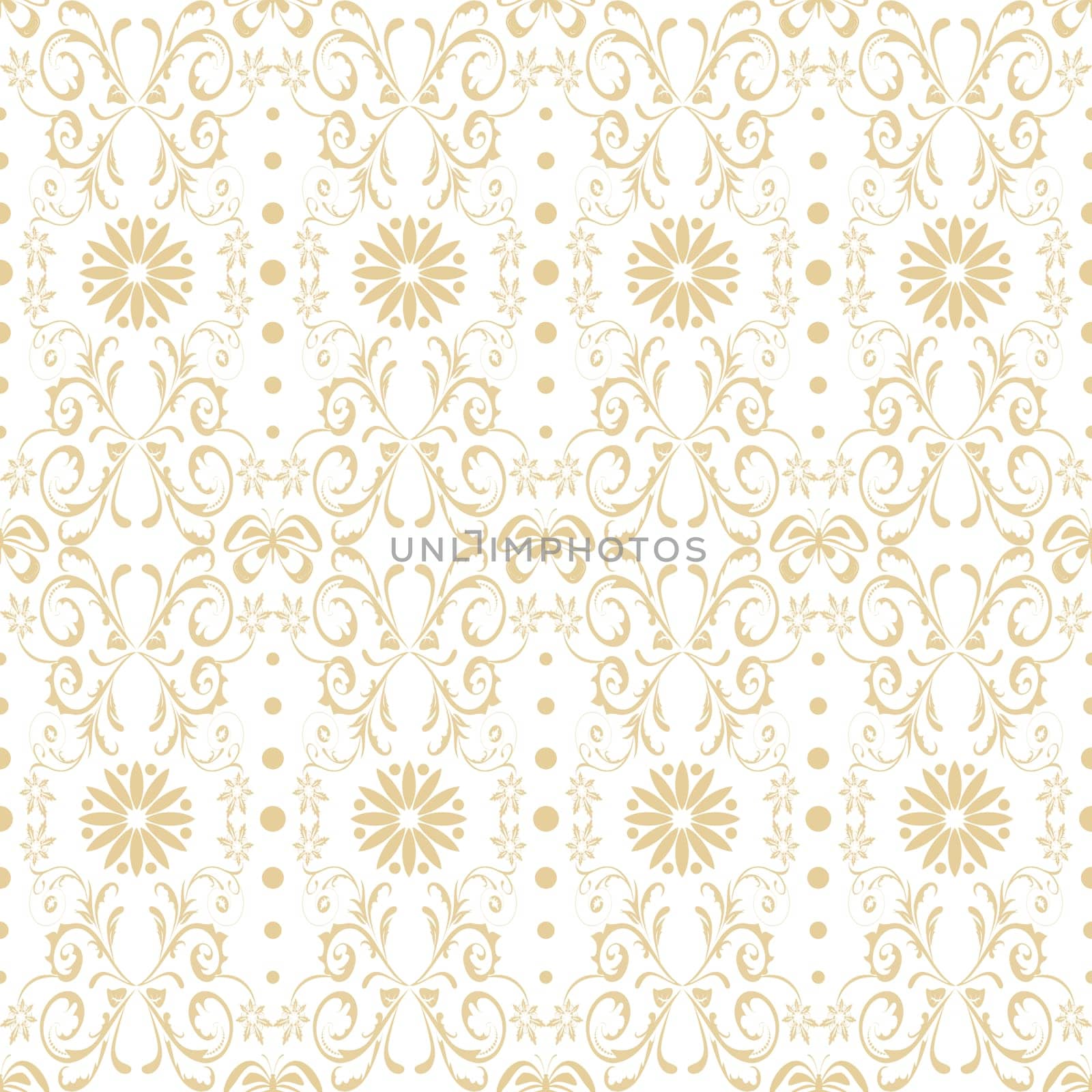 Beautiful background of seamless floral pattern