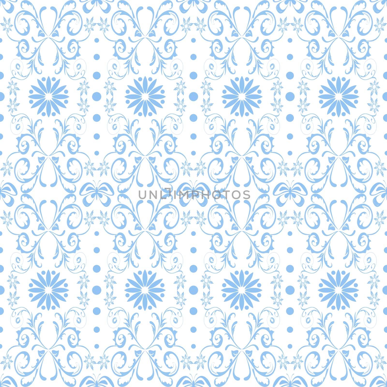 Beautiful background of seamless floral pattern