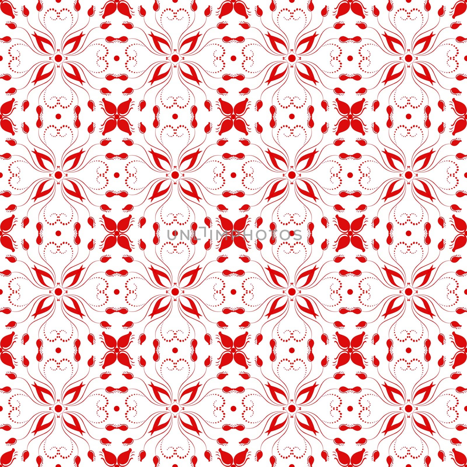 Beautiful background of seamless floral pattern