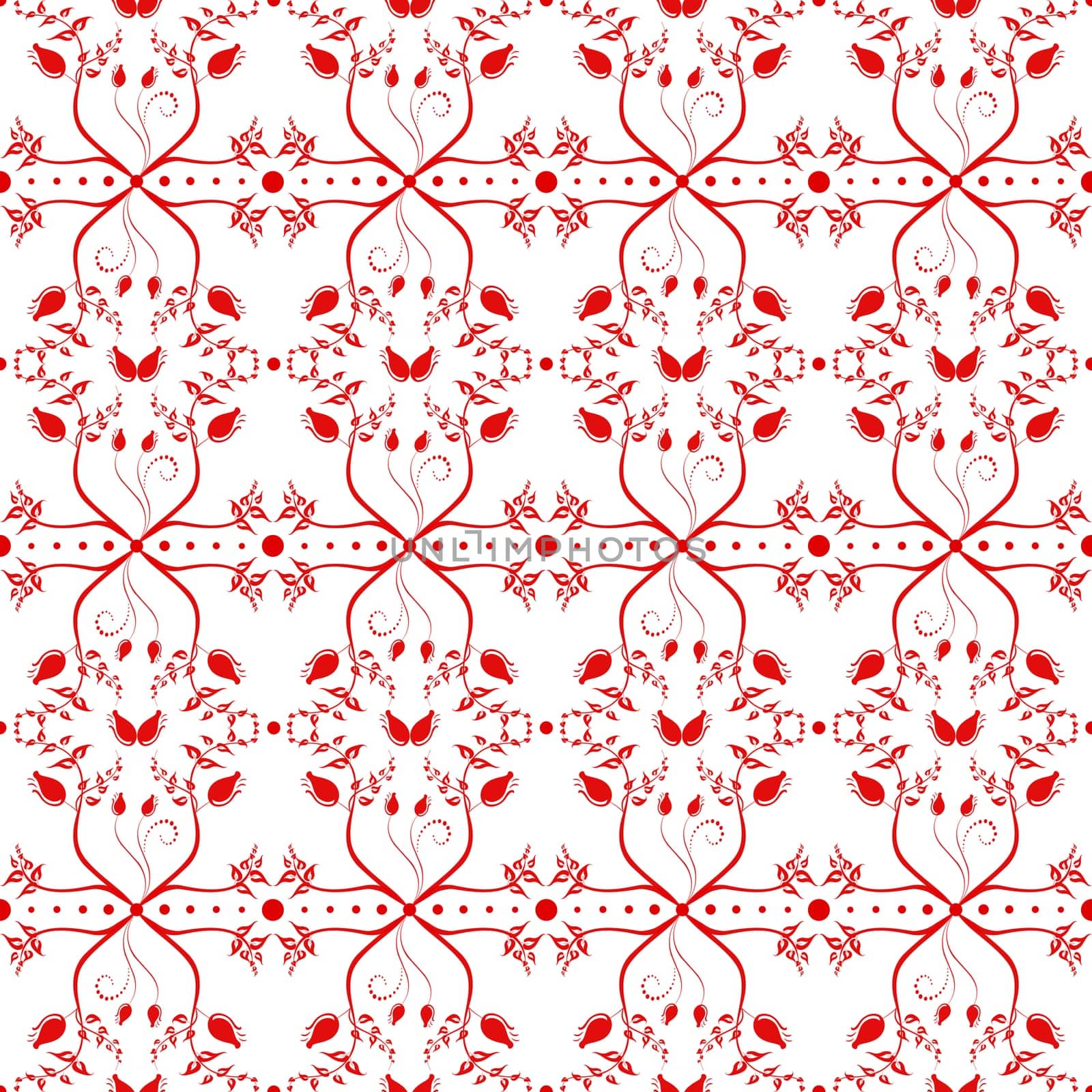 Beautiful background of seamless floral pattern