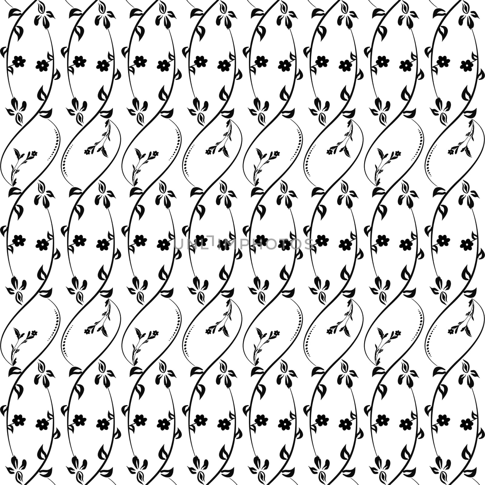 Beautiful background of seamless floral pattern