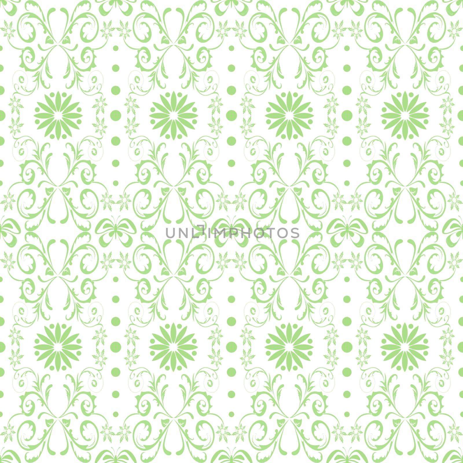 Beautiful background of seamless floral pattern