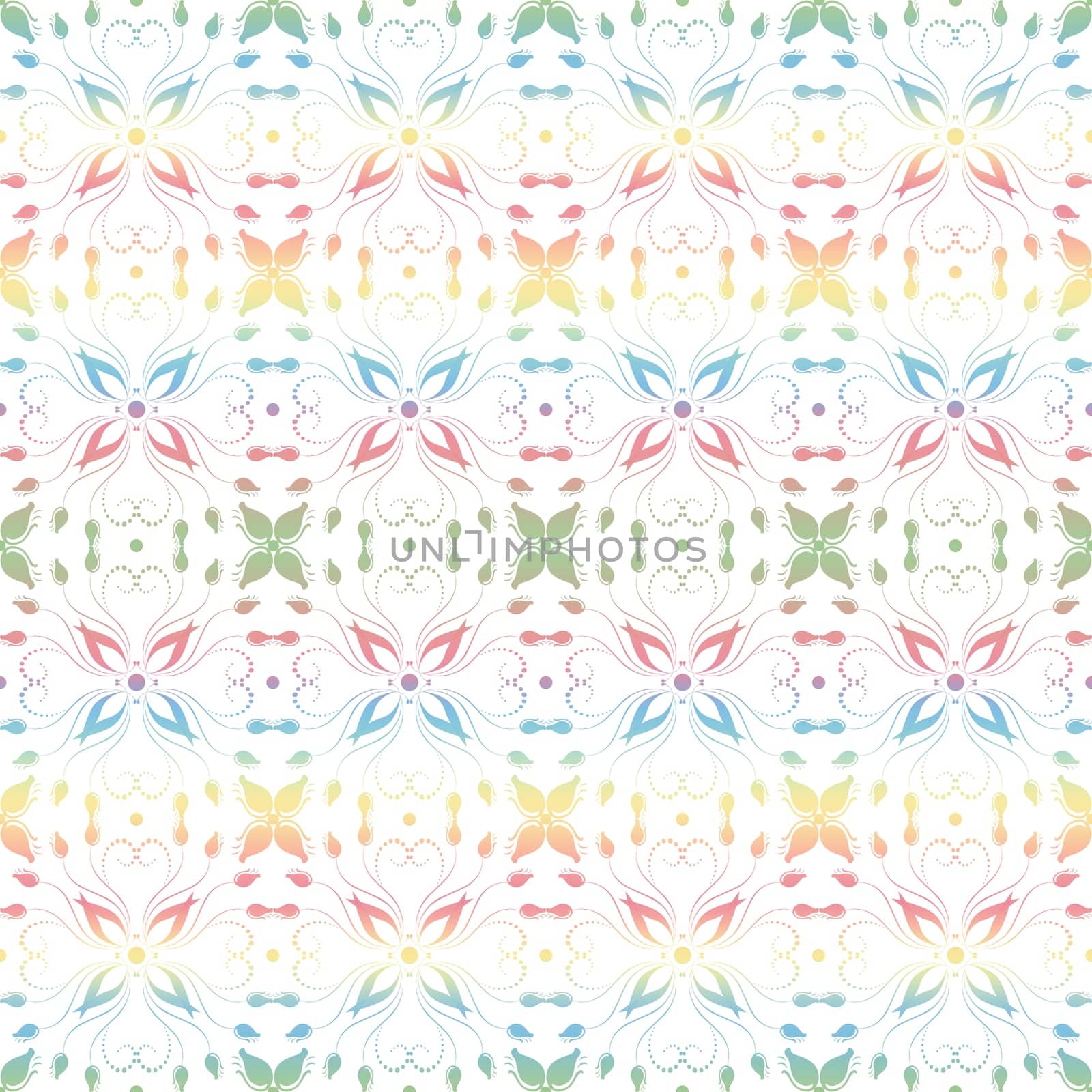 Beautiful background of seamless floral pattern