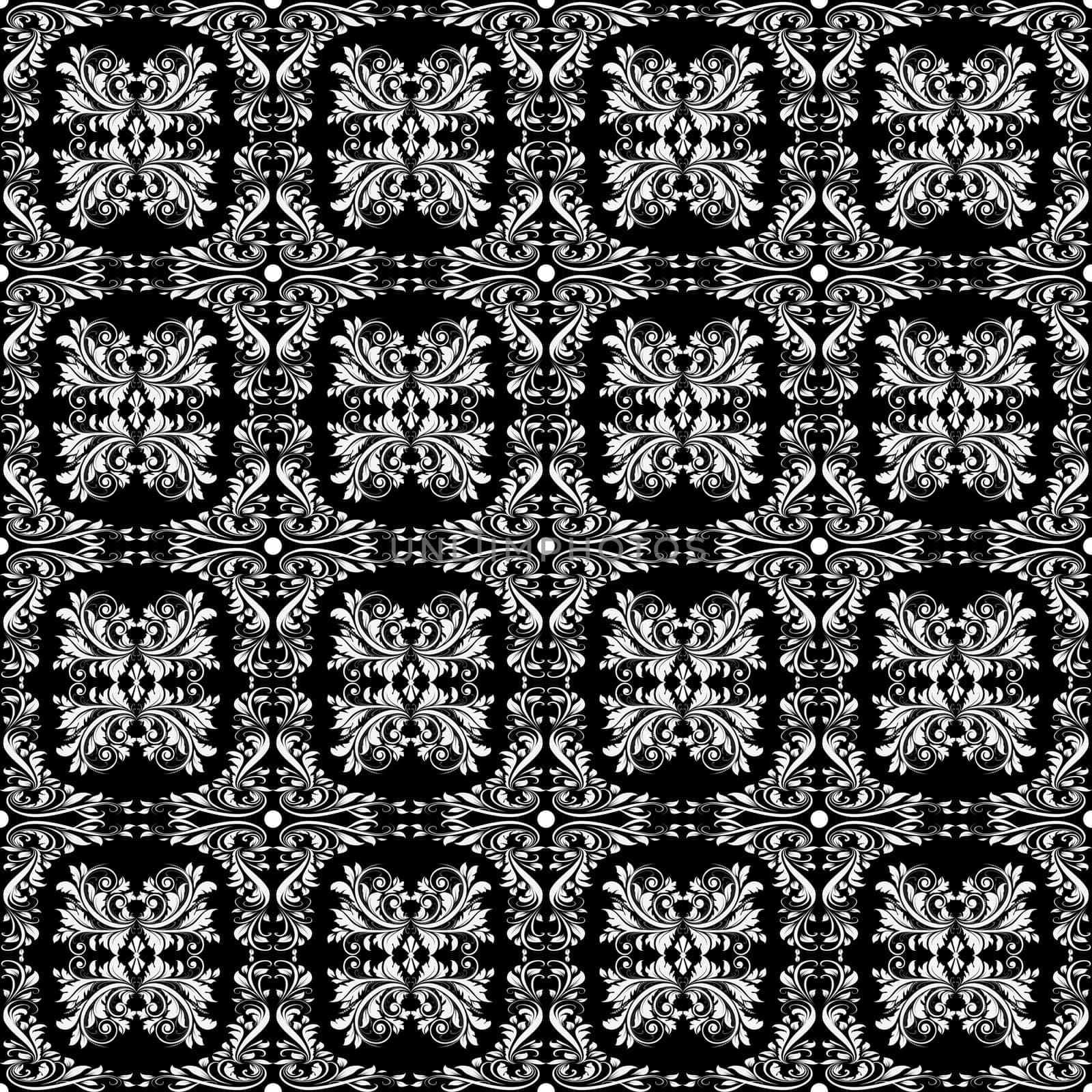 Beautiful background of seamless floral pattern
