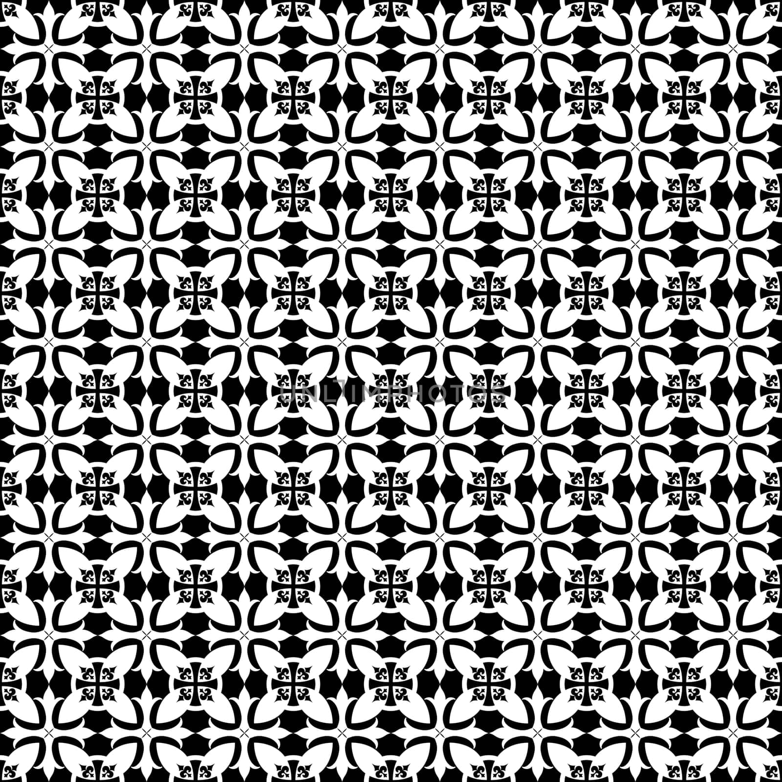 Beautiful background of seamless floral pattern