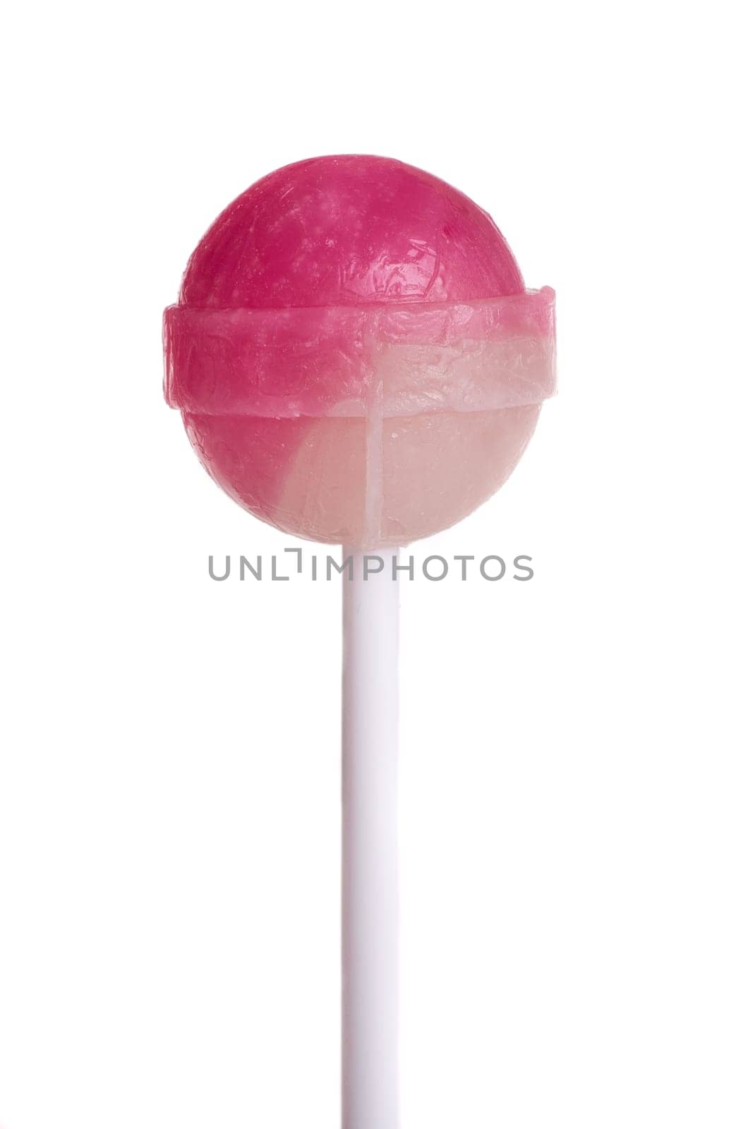 Colorful lollipop isolated on the white