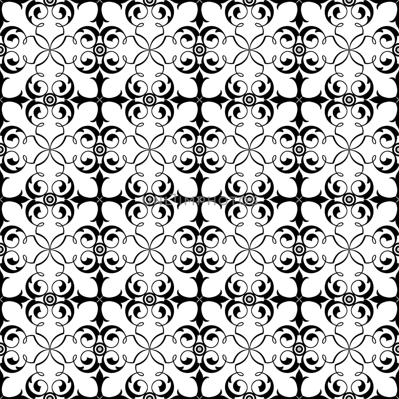 Beautiful background of seamless floral pattern