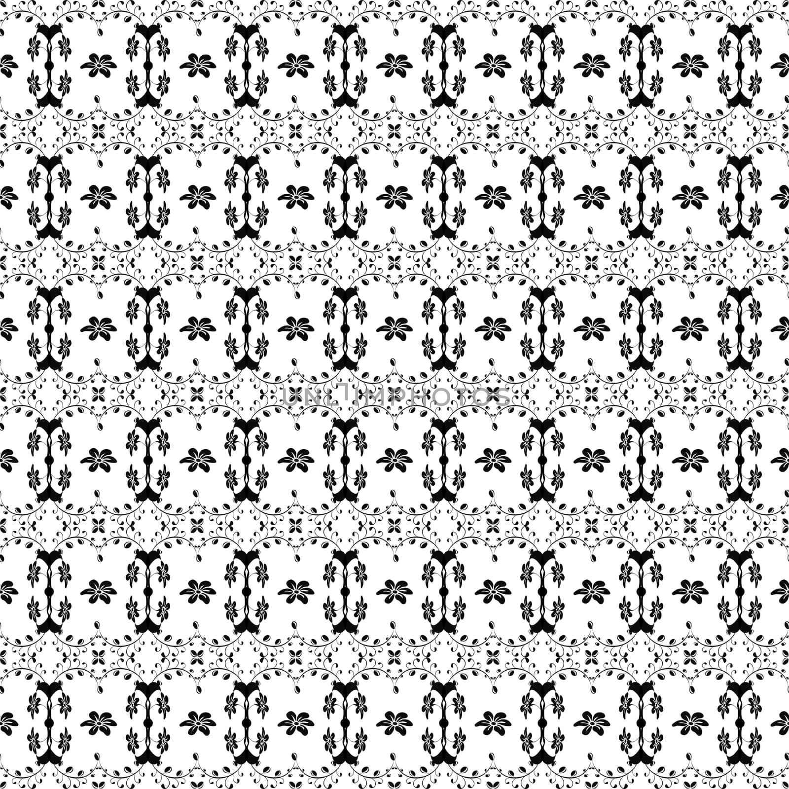 Beautiful background of seamless floral pattern