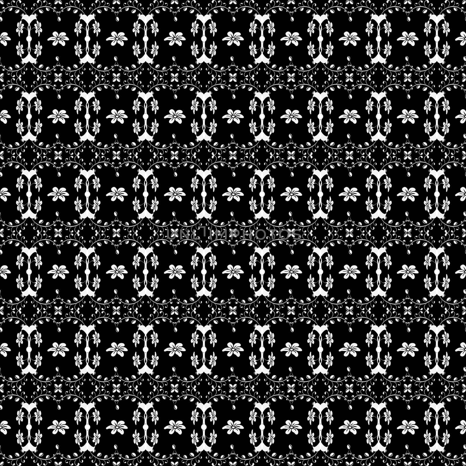 Beautiful background of seamless floral pattern