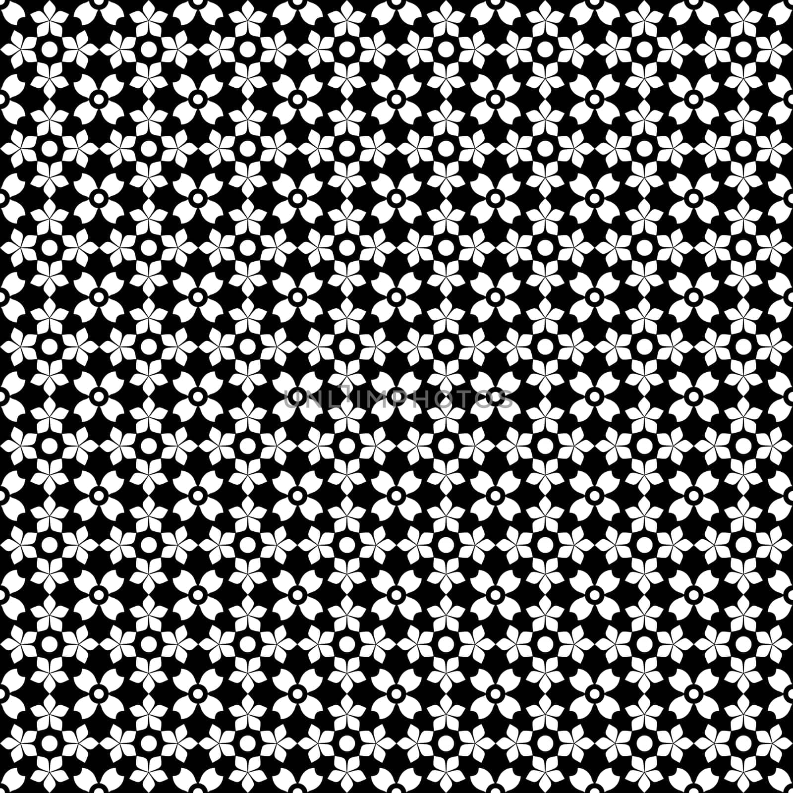 Beautiful background of seamless floral pattern