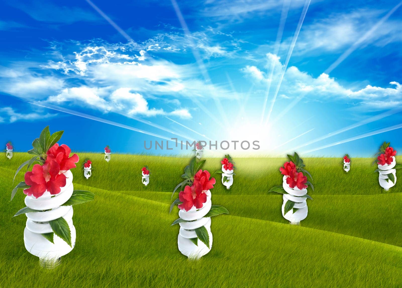 Representative illustration of the energy savings