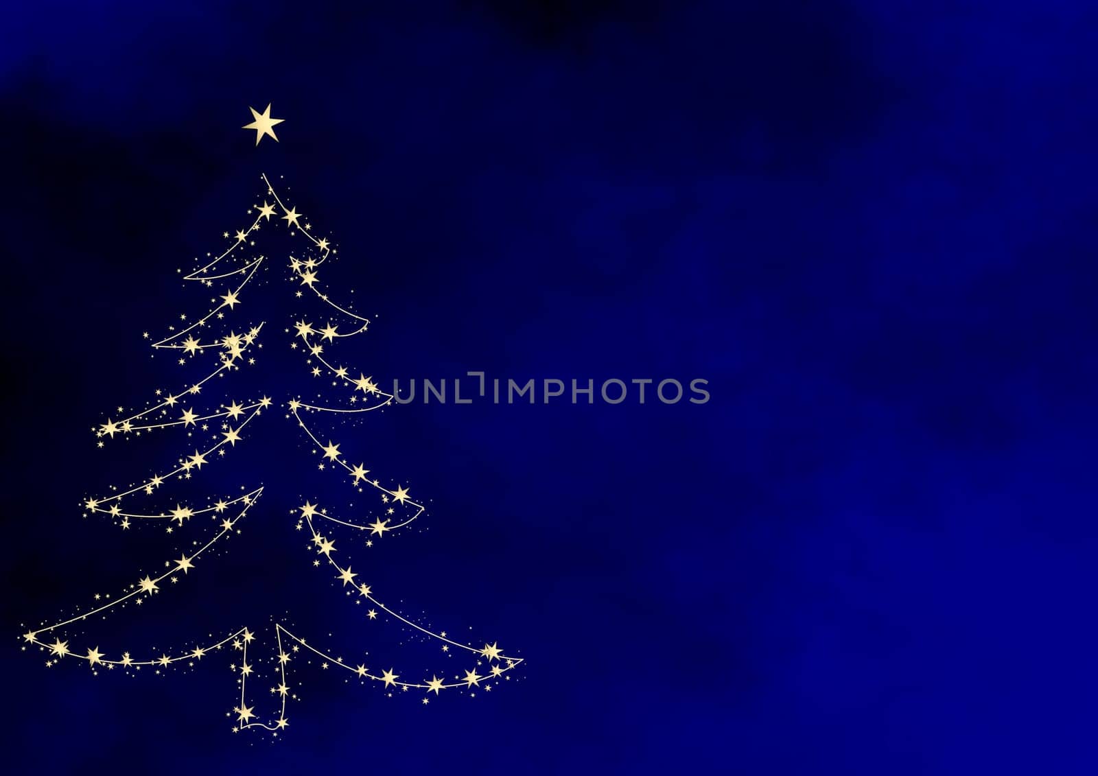 Christmas tree traditional without isolated without background