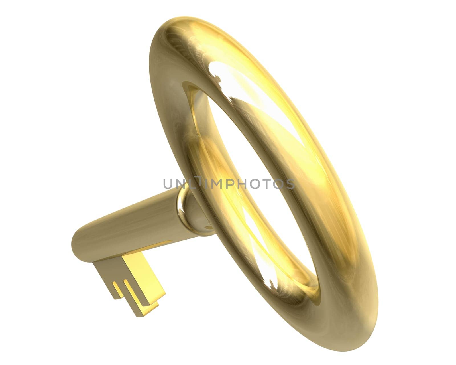 key in gold (3d made)