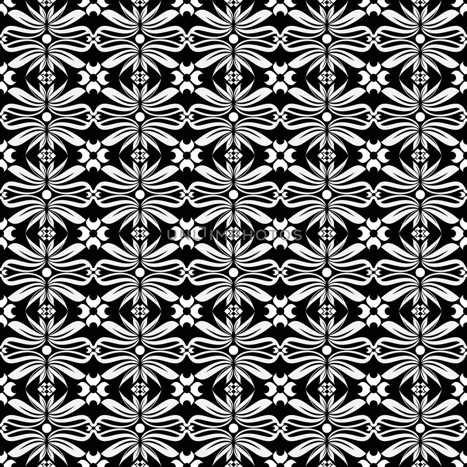 Beautiful background of seamless floral pattern