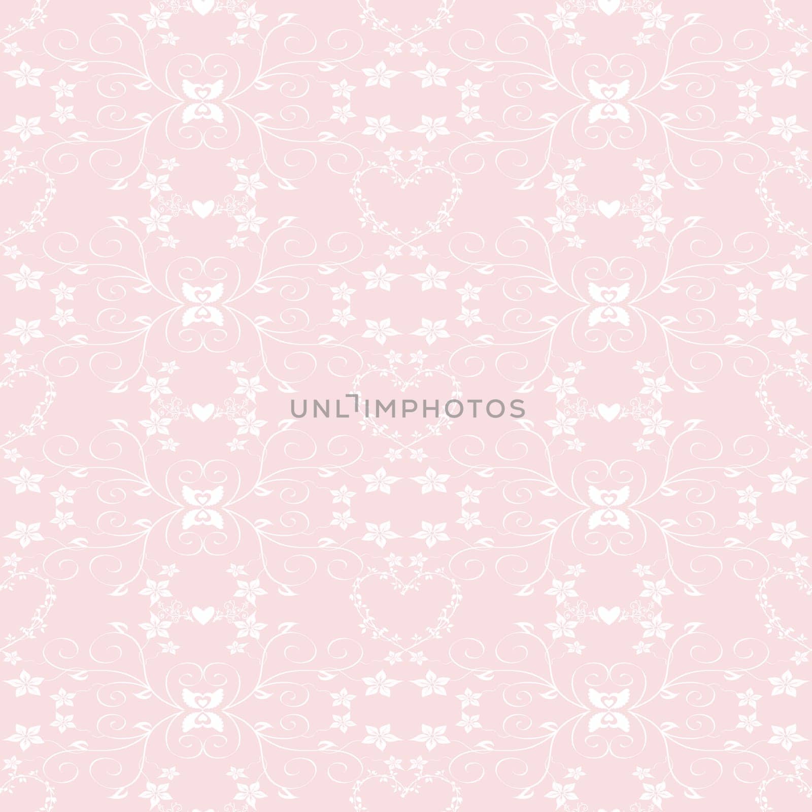 Beautiful background of seamless floral pattern