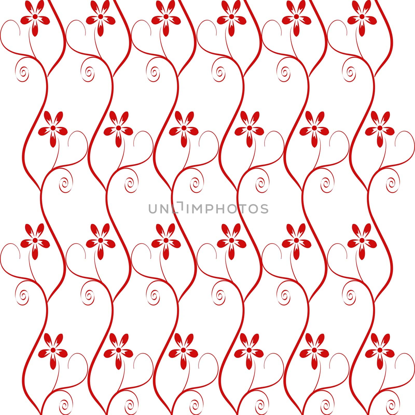 Beautiful background of seamless floral pattern