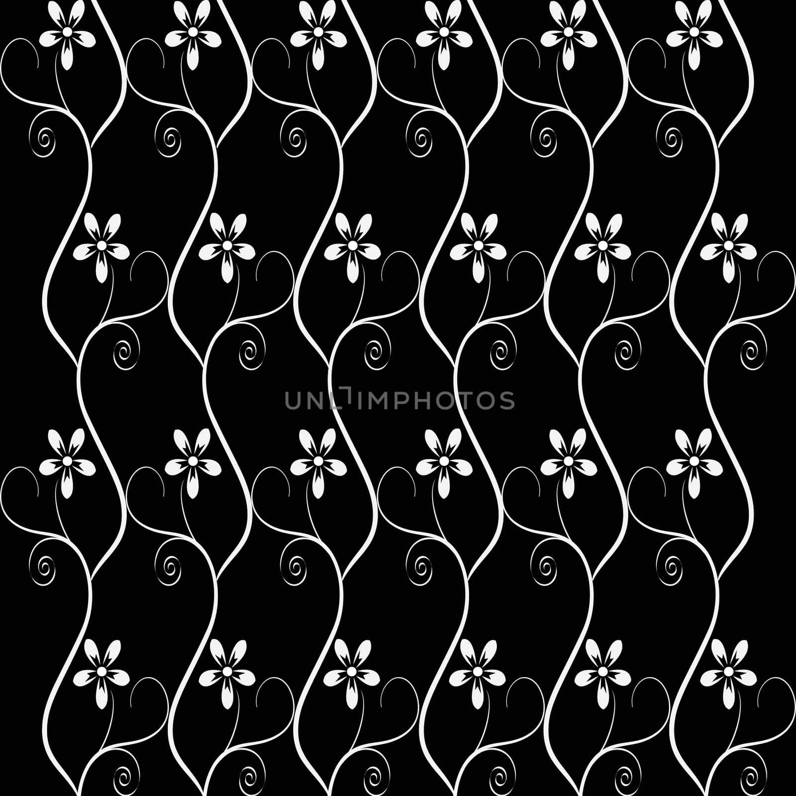 Beautiful background of seamless floral pattern