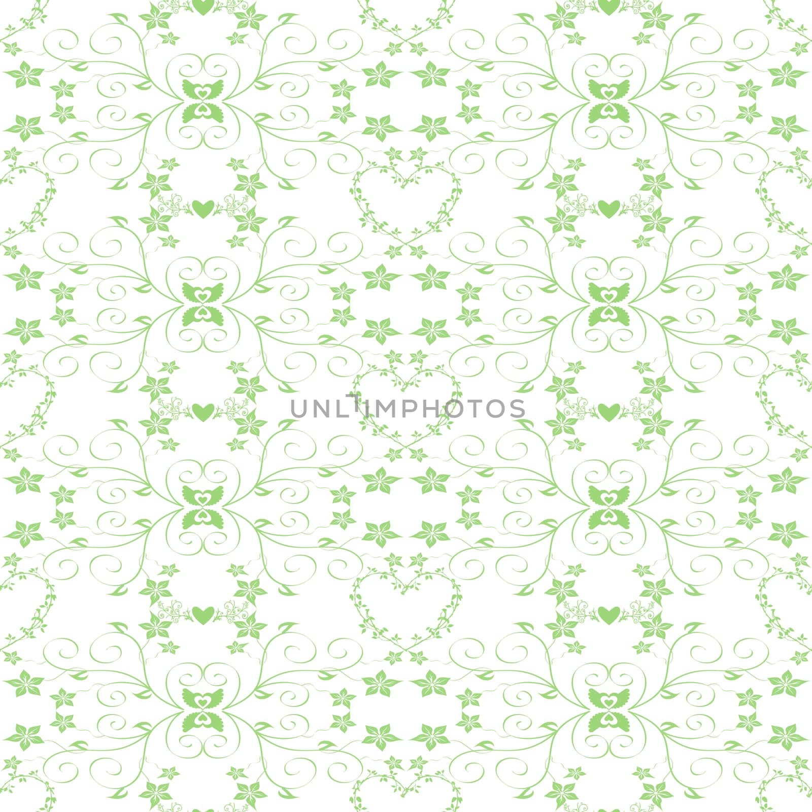 Beautiful background of seamless floral pattern
