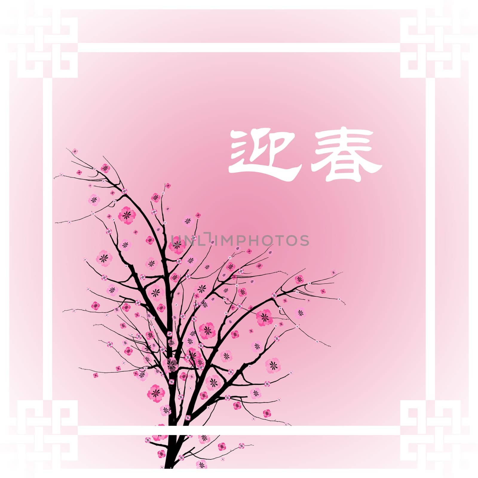 Chinese New Year greeting card background