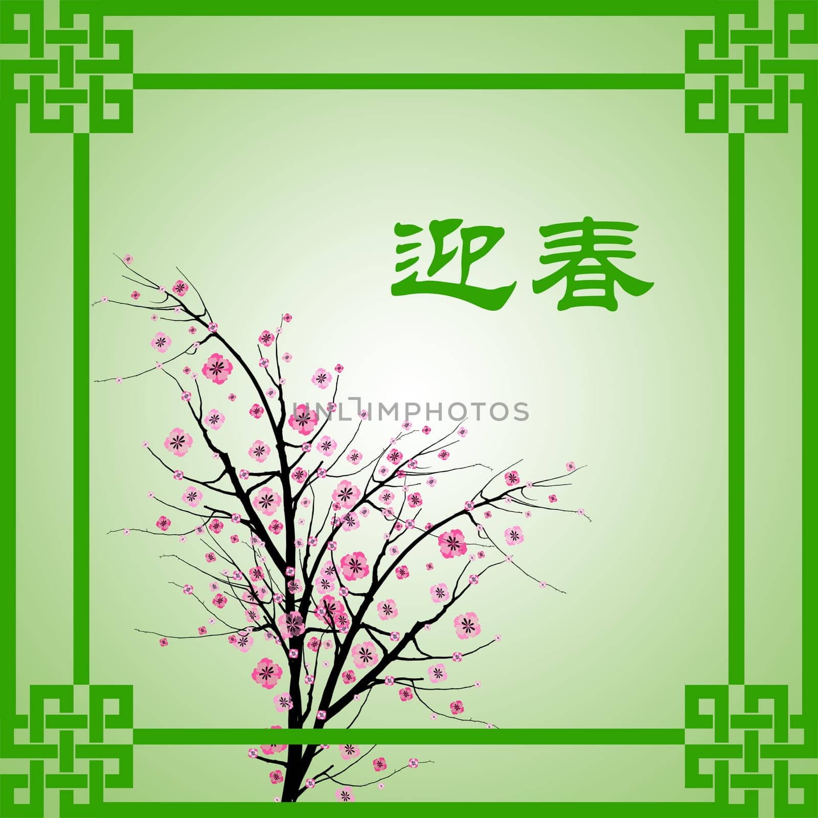 Chinese New Year greeting card background