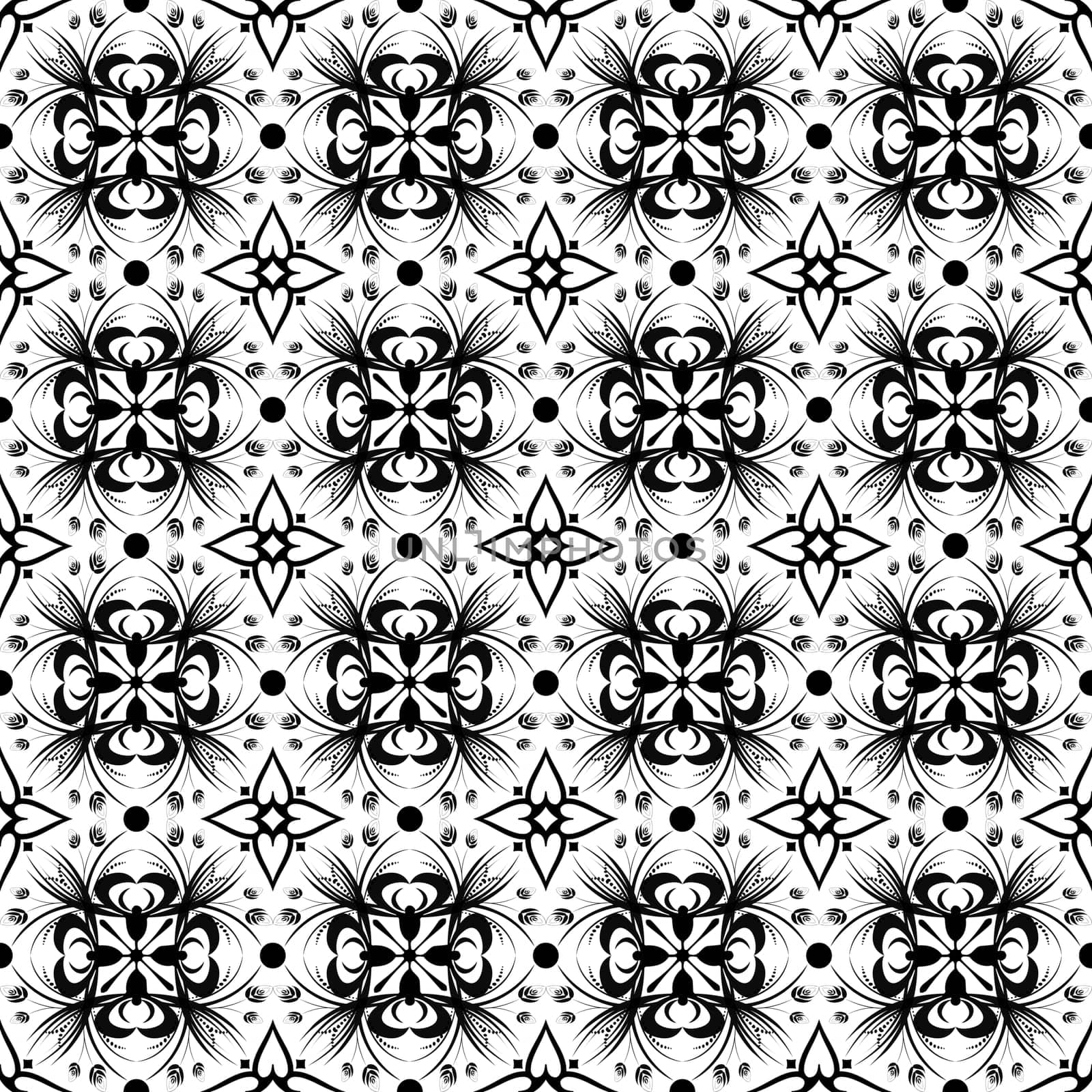 Beautiful background of seamless floral pattern