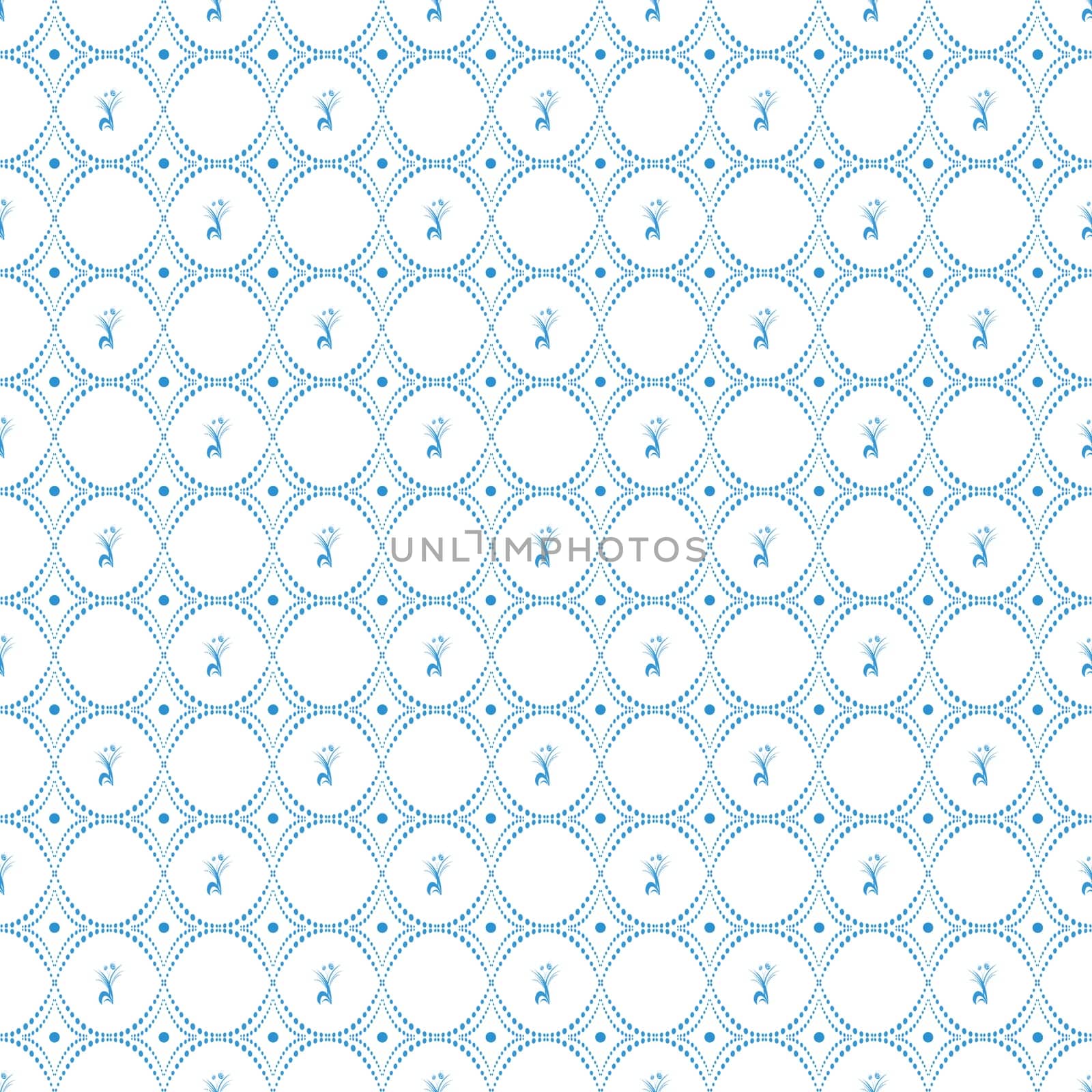 Beautiful background of seamless floral pattern
