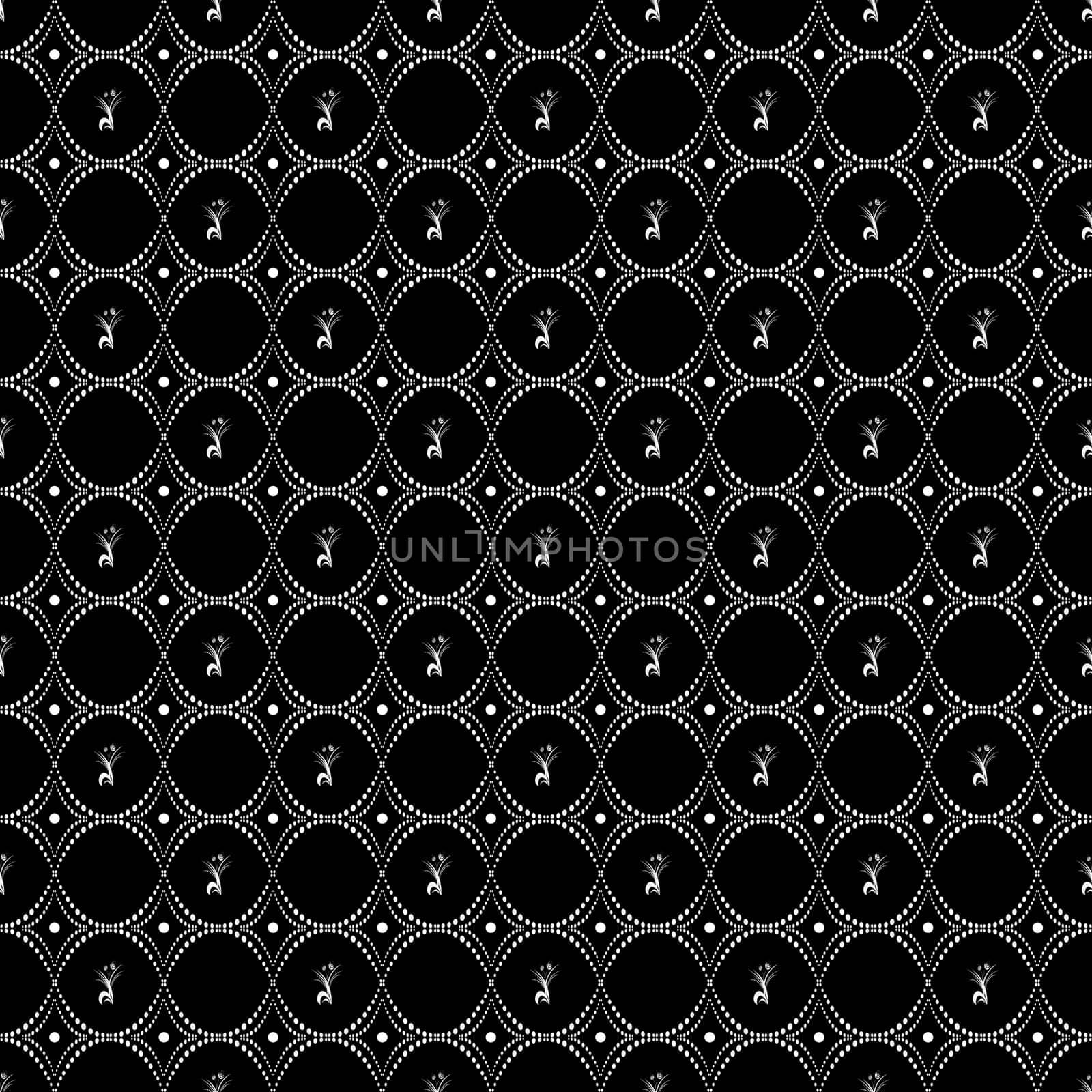 Beautiful background of seamless floral pattern