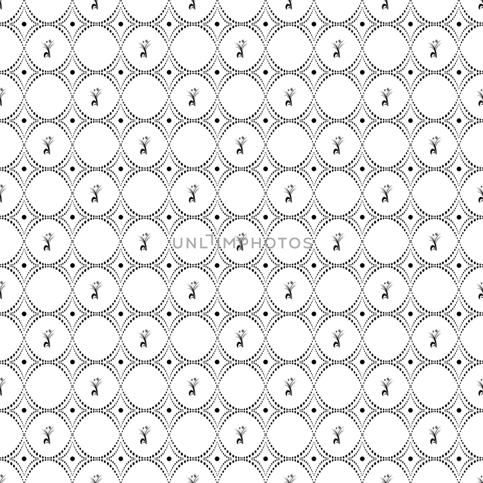 Beautiful background of seamless floral pattern