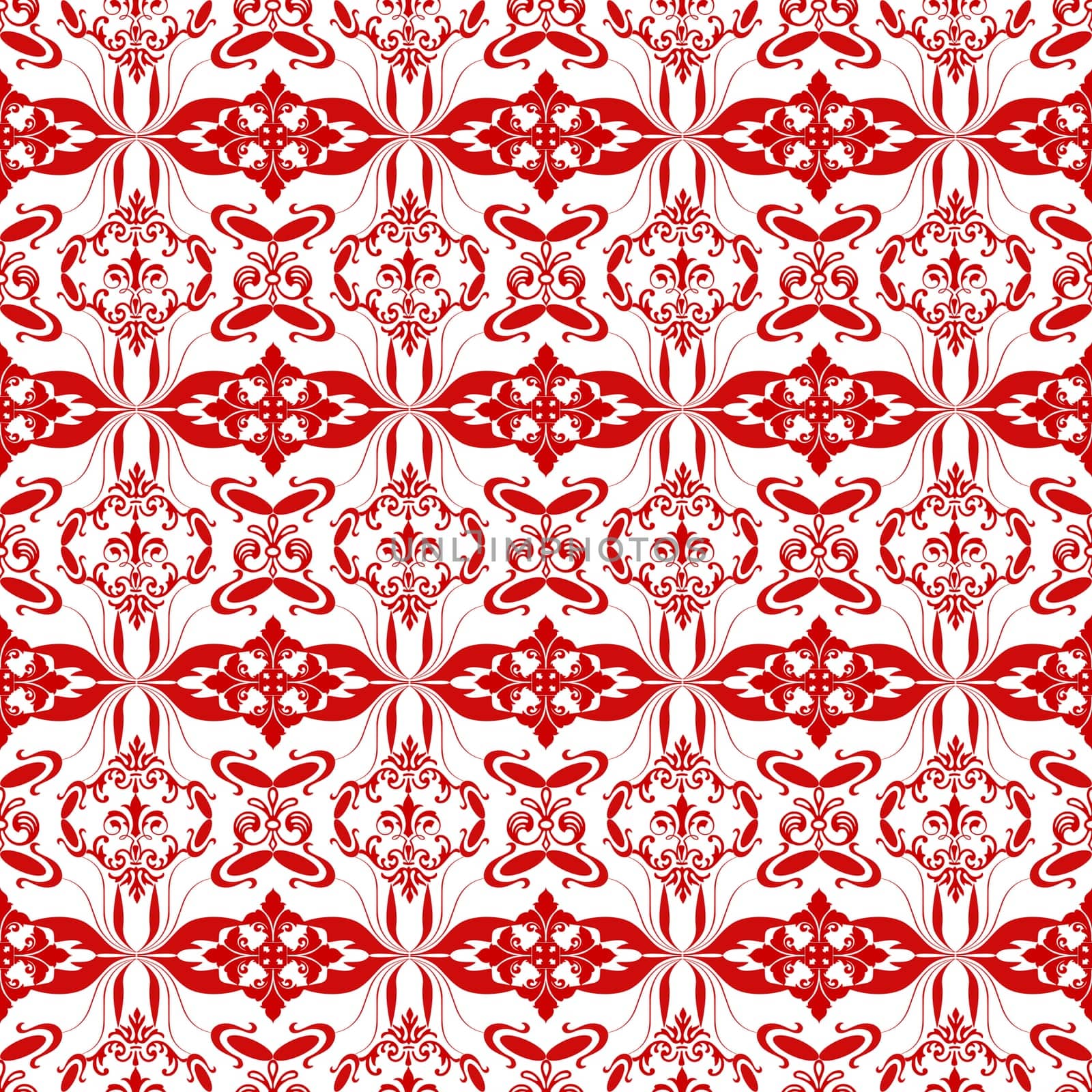 Beautiful background of seamless floral pattern