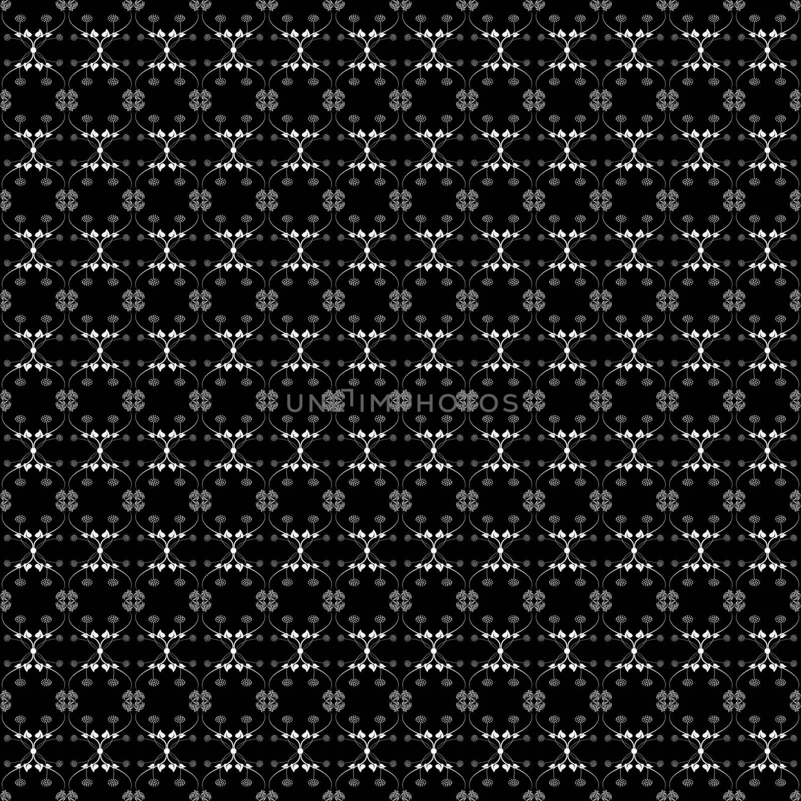 Beautiful background of seamless floral pattern