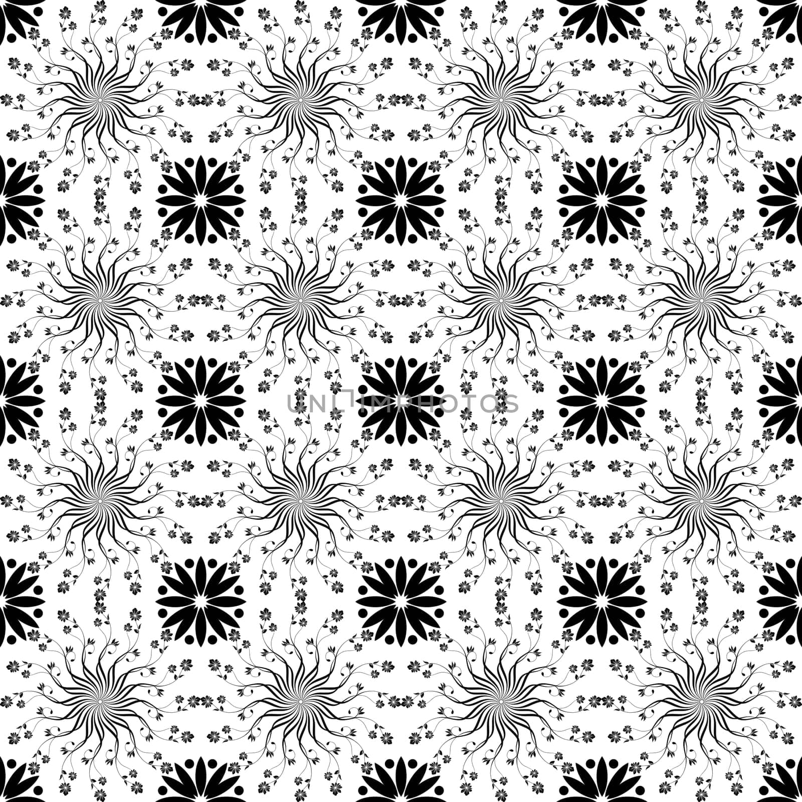 Beautiful background of seamless floral pattern