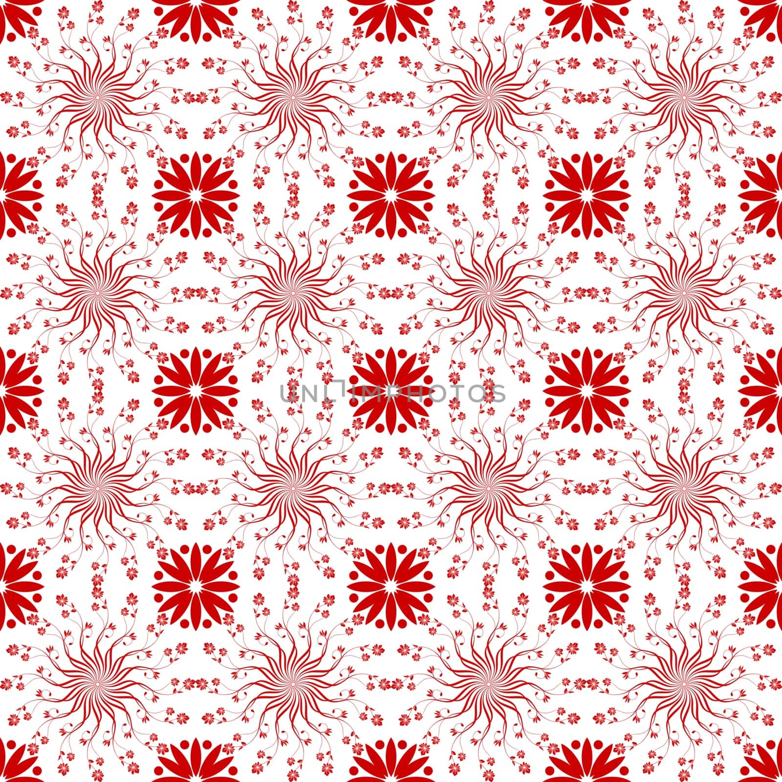 Beautiful background of seamless floral pattern