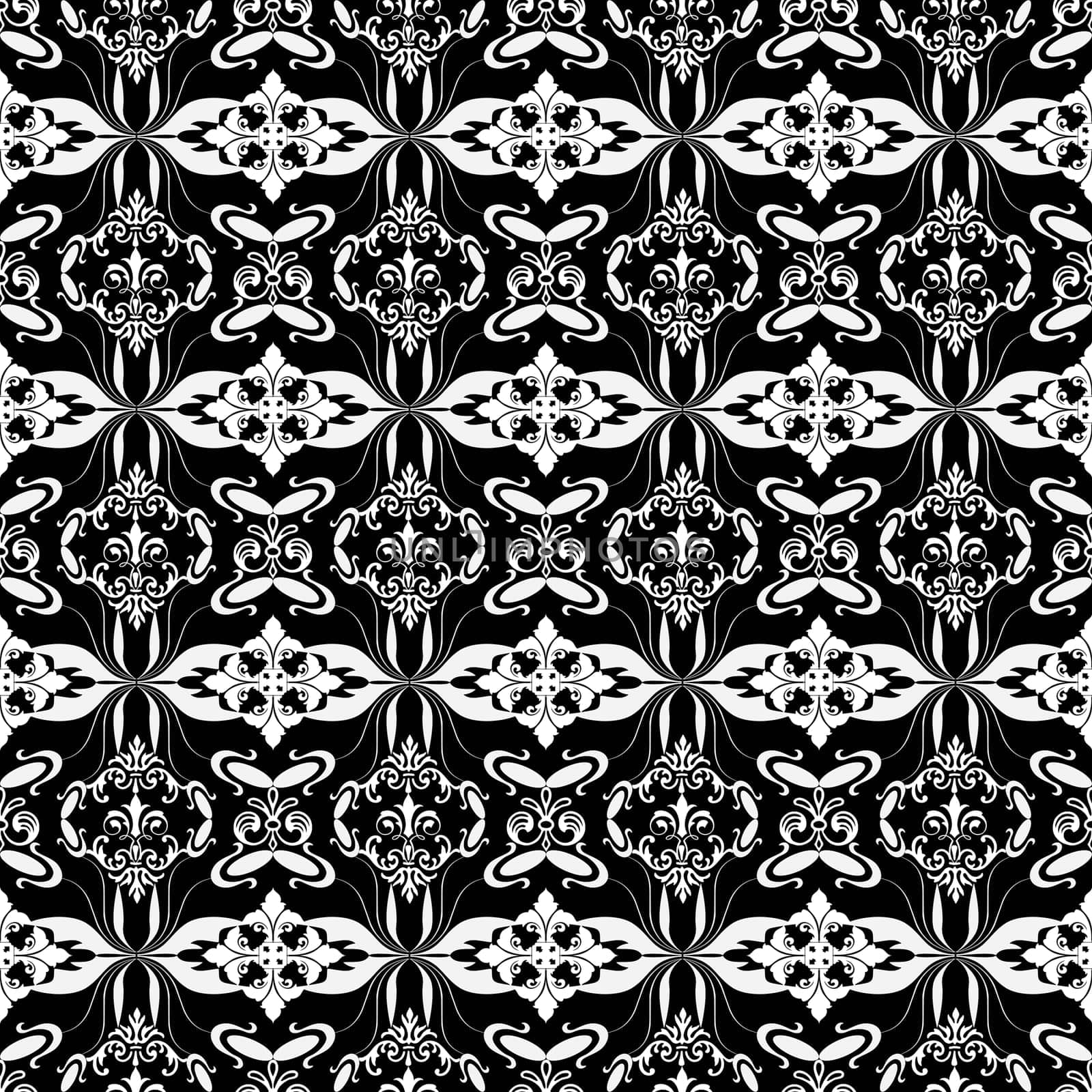 Beautiful background of seamless floral pattern
