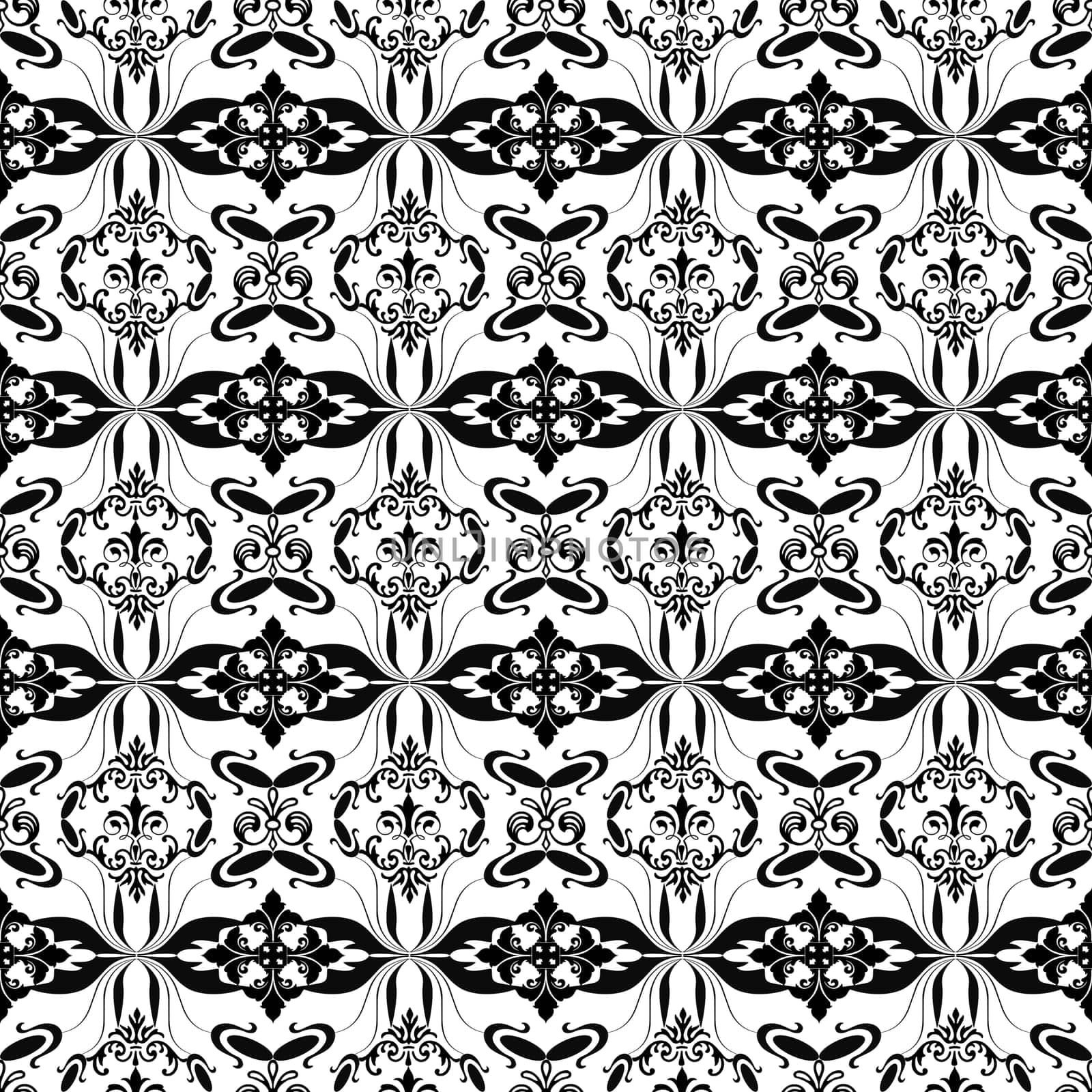 Beautiful background of seamless floral pattern
