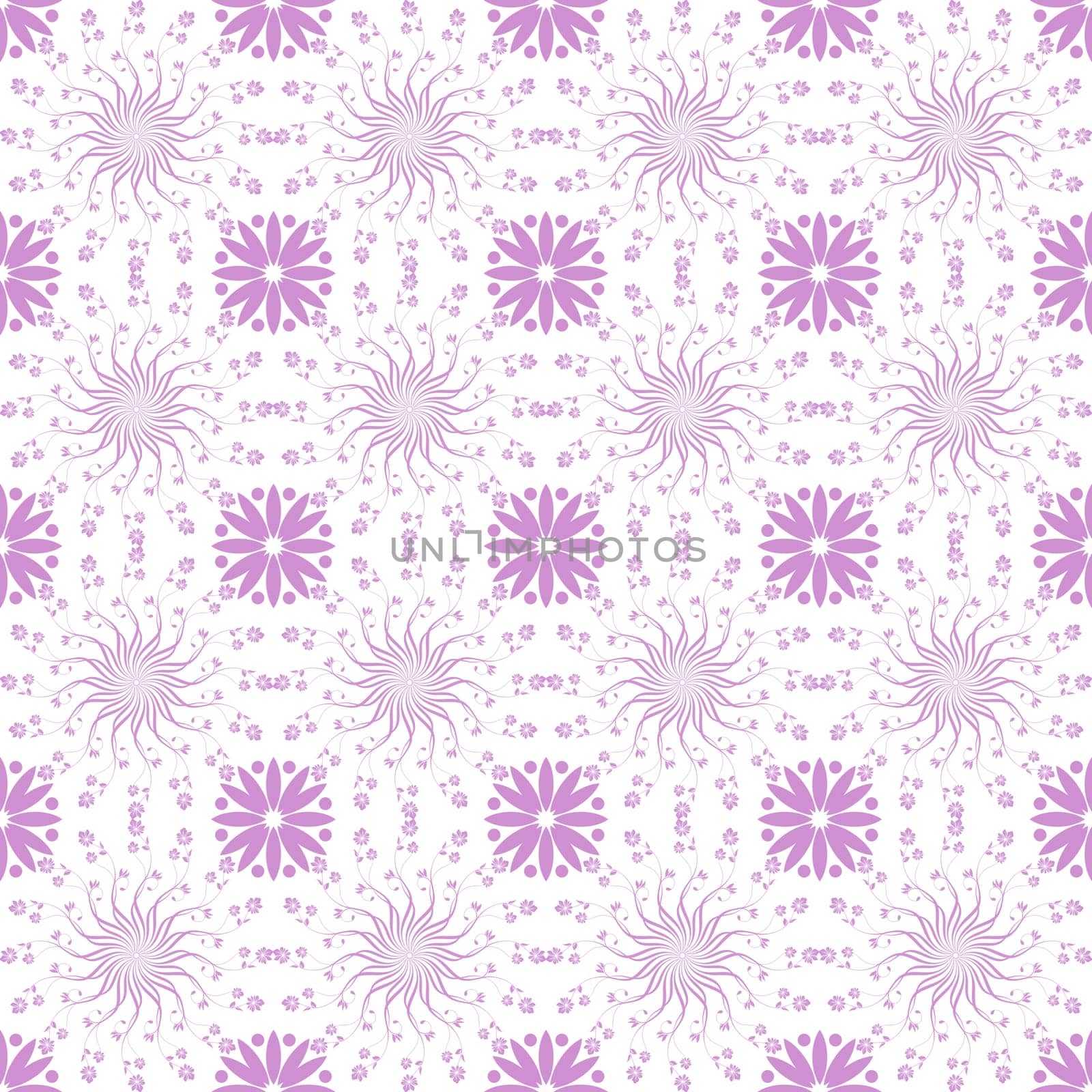 Beautiful background of seamless floral pattern