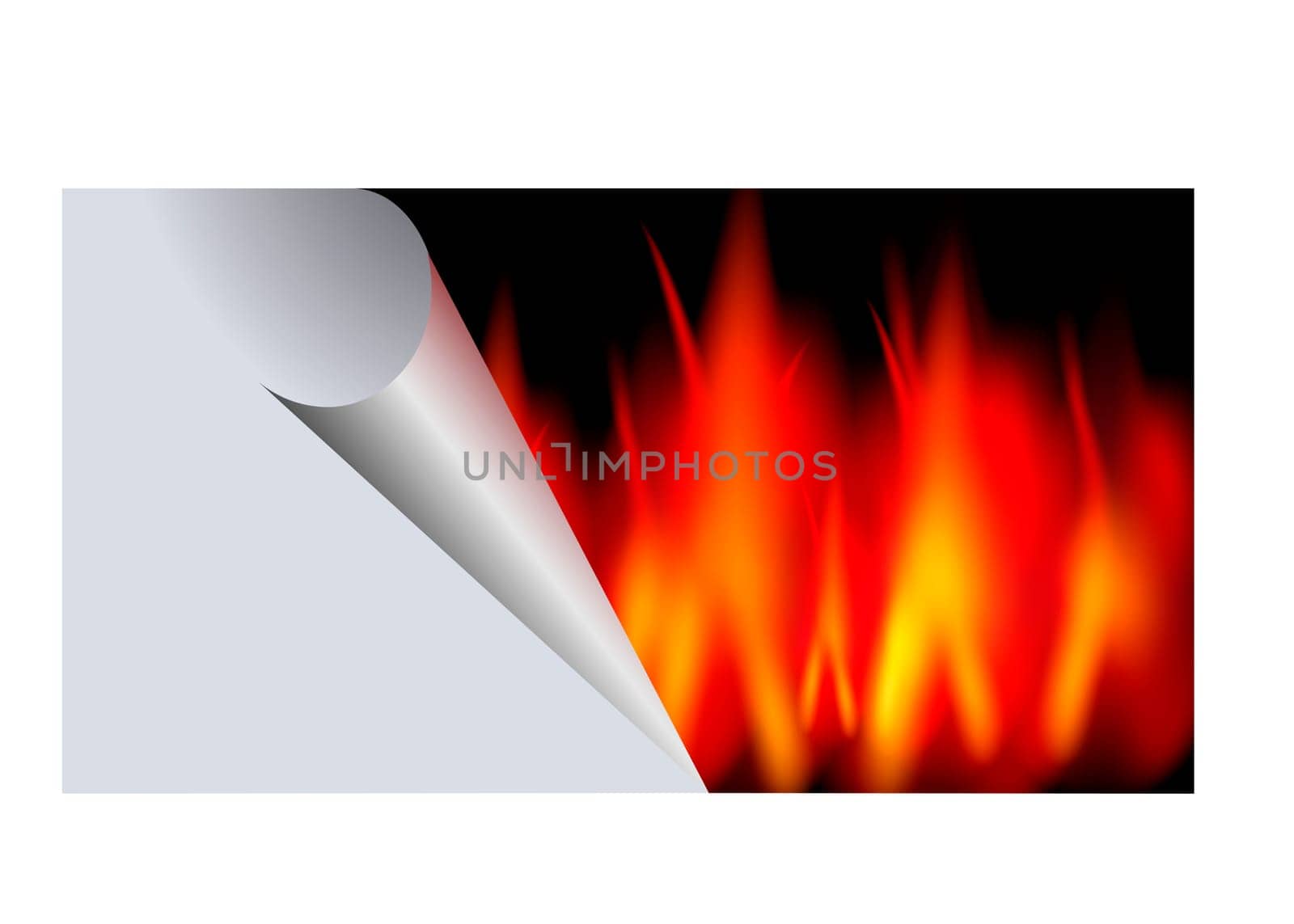 Abstract image of the fire sticker - big sale - advertisement