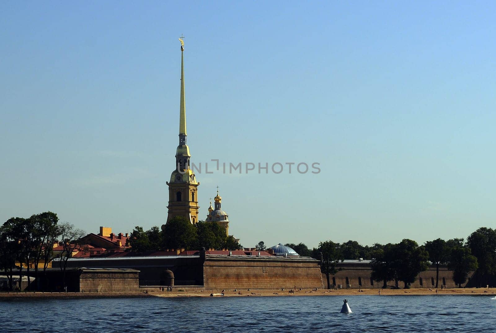 Admiralty in Saint Petersburg from the banks of the Neva