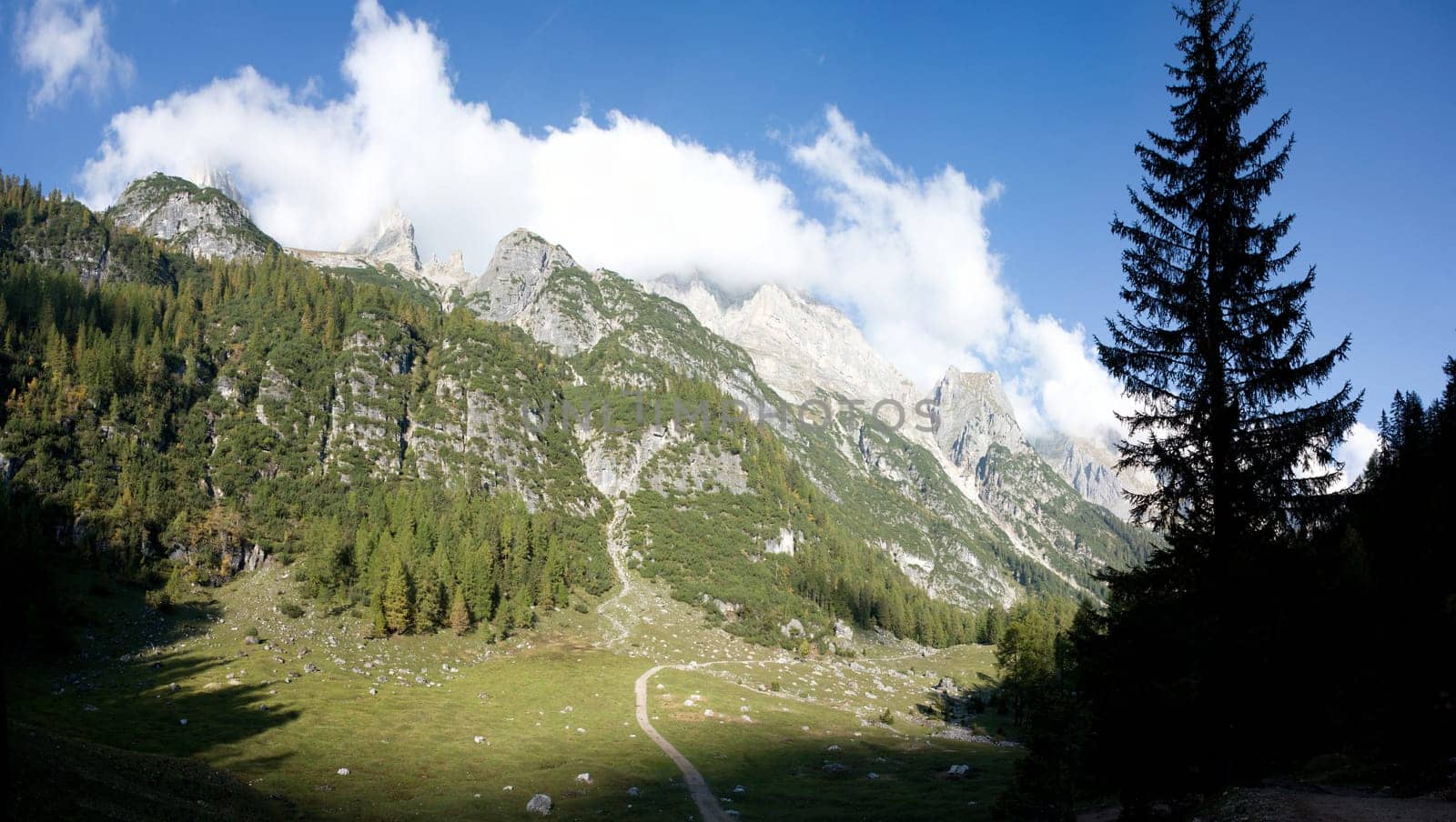 Mountain landscape in the italian alps