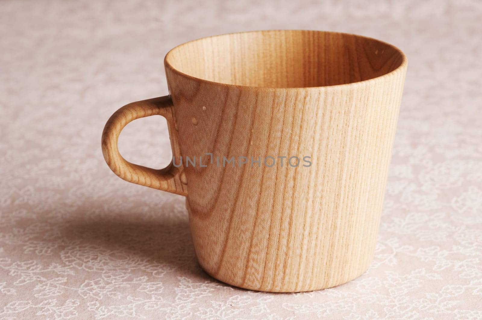 Wooden Mug on Table