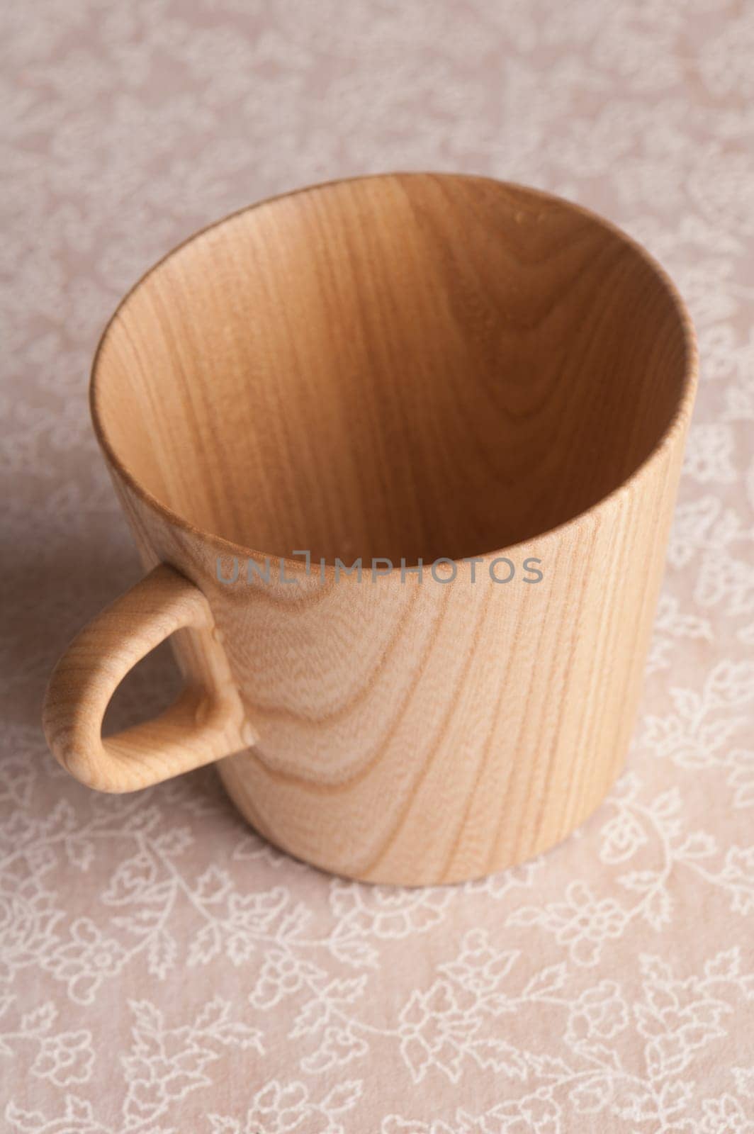 Wooden Mug on Table