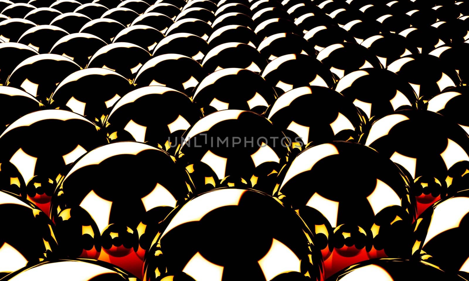 Magic Balls Background Black Red