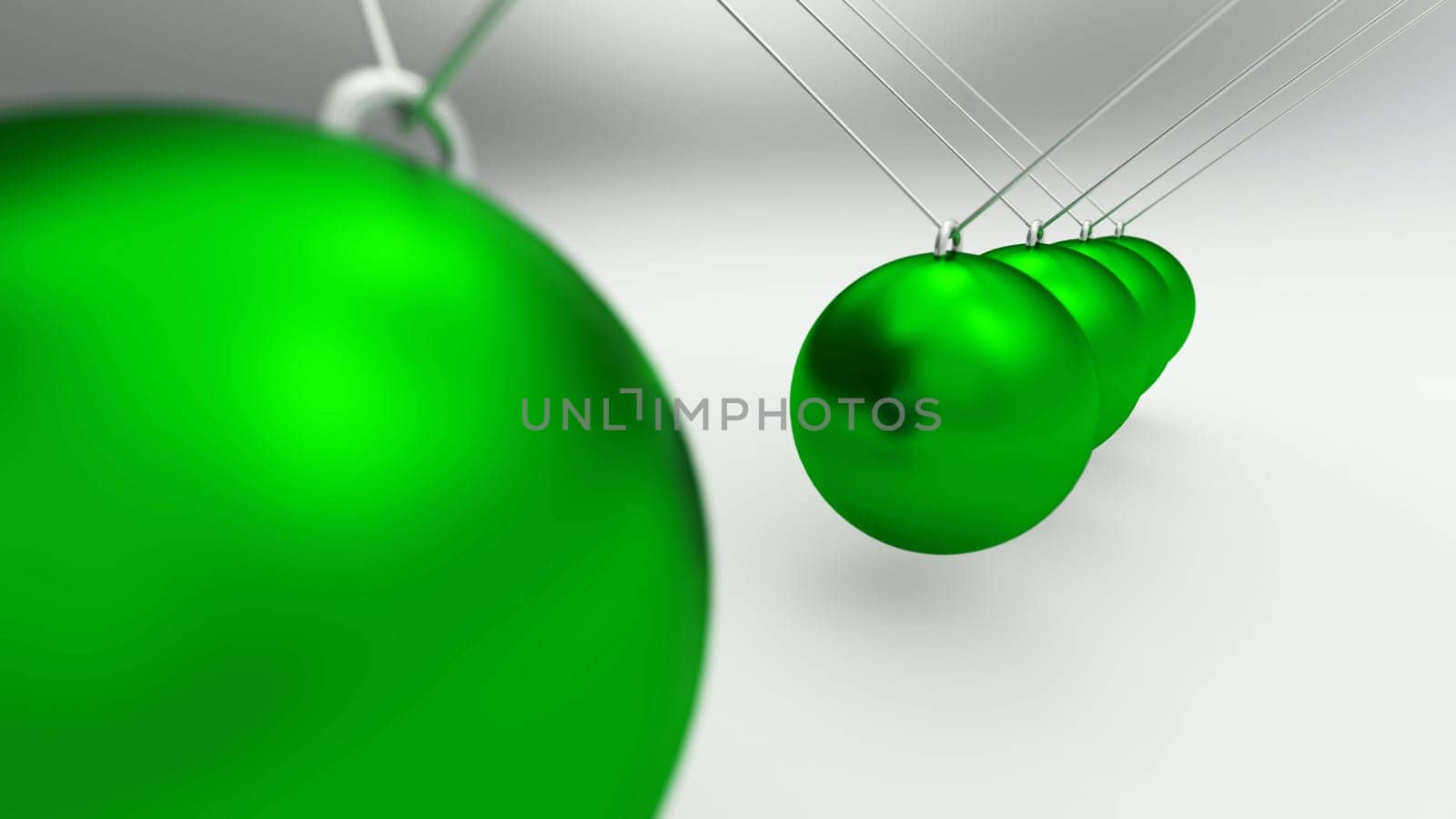 Newtonian Pendulum Green Grey 01