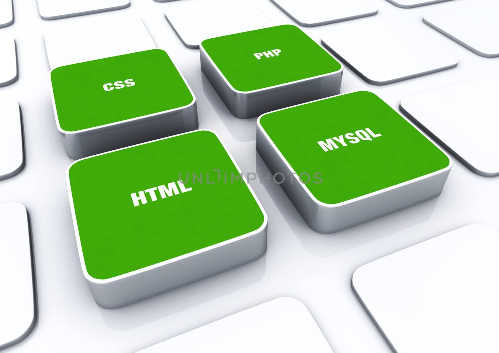 3D Pads Green - HTML CSS PHP MYSQL 3